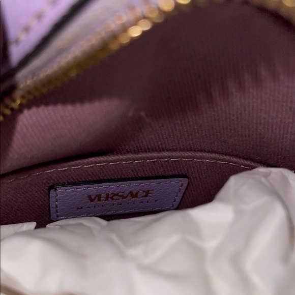 Versace Light Lavender Round Crossbody Bag - Picture 5 of 7